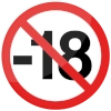 panneau interdit aux moins de 18 ans